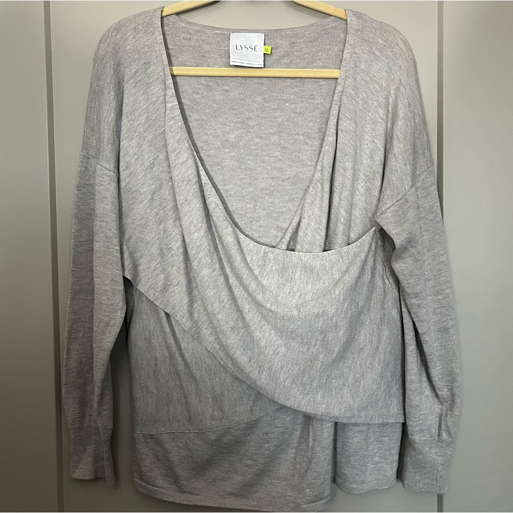 LYSSE Faux Wrap Top